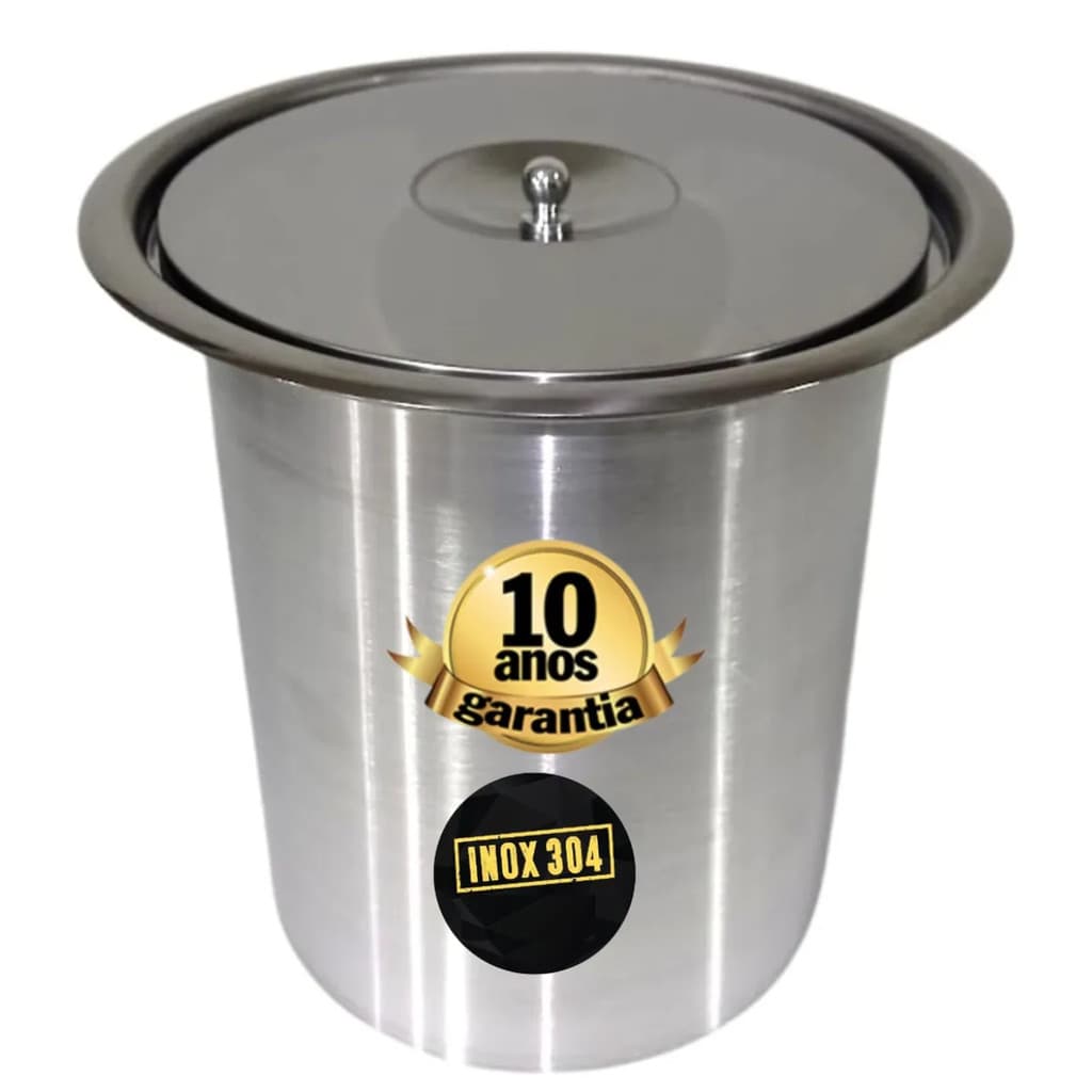 Lixeira de Embutir Cozinha Inox 5 litros Pia Cozinha Granito Não Enferruja