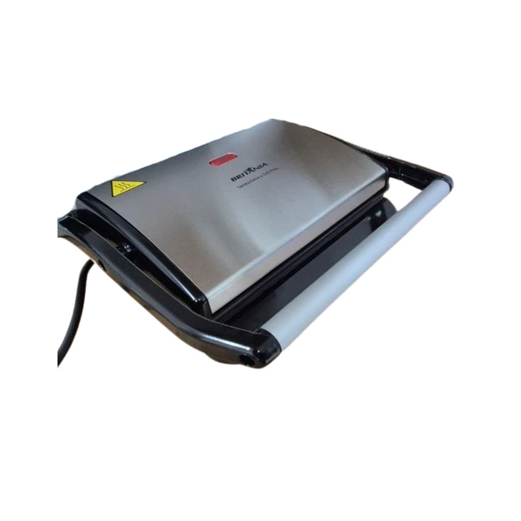 Sanduicheira e Grill Press Britânia BGR27I em Inox Escovado