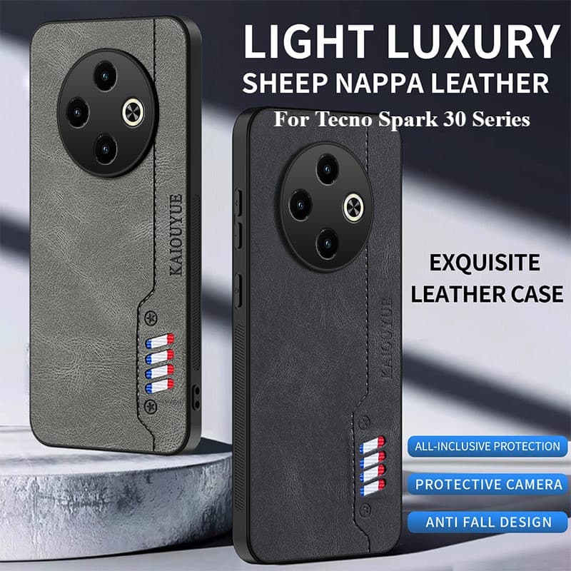 Capa Para Tecno Spark 30 4G 30C 30Pro 20 20Pro 20C 10 10C Luxo Fosco Couro De Telefone Macio TPU Silicone À Prova De Cho