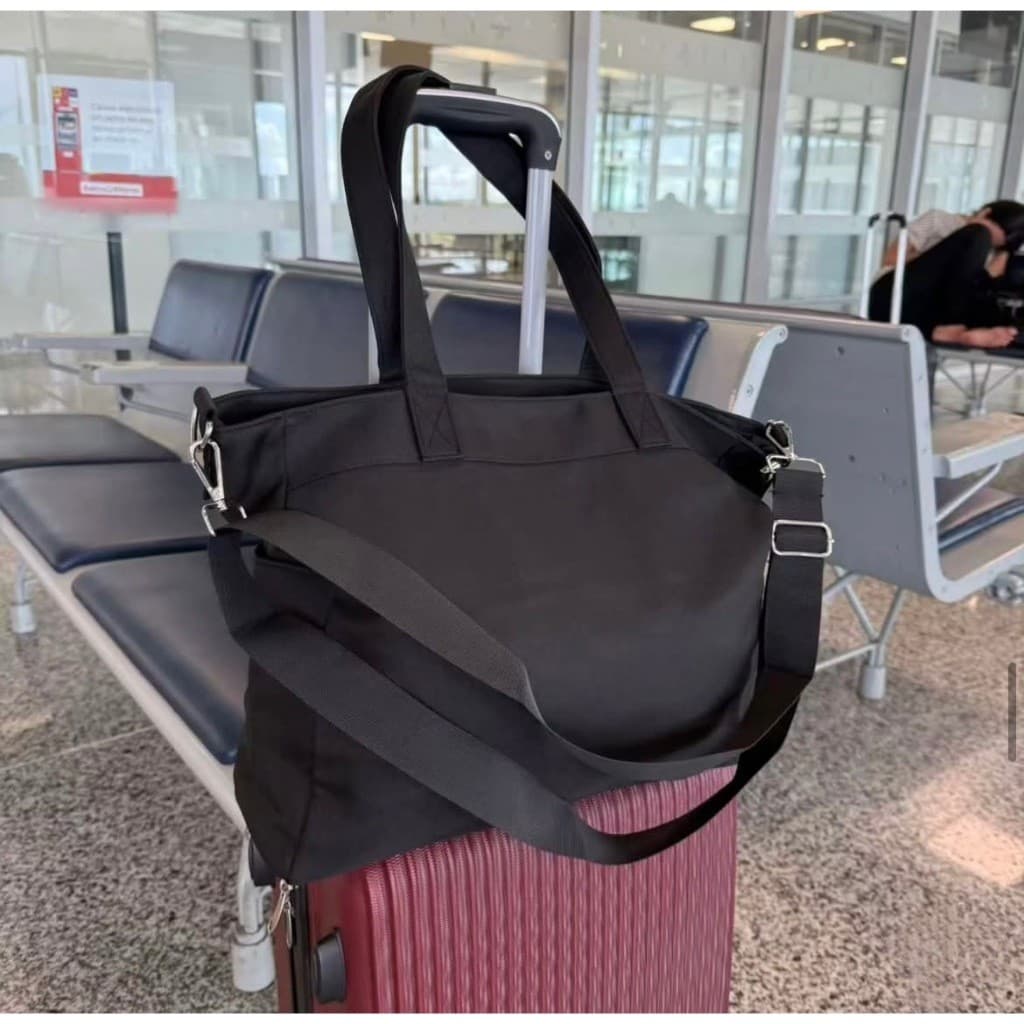 Bolsa Tote Daily para Viagem com Encaixe Para Mala 2 Alças Regulagem Grande Capacidade Zíper Leve