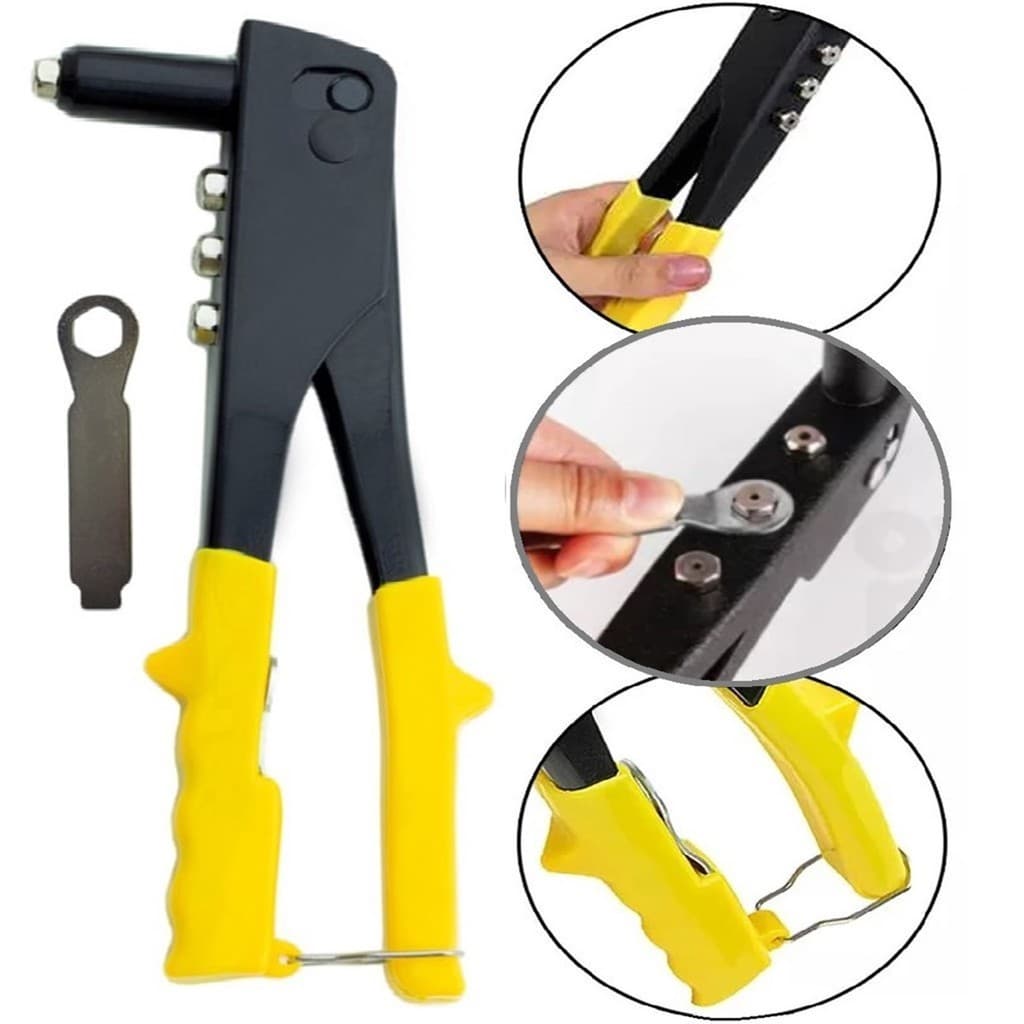 Único Industrial Rivet Gun, Mão Riveter Set, Cego Rivet Alicadores, DIY Rebites Porca, Ferramentas automotivas