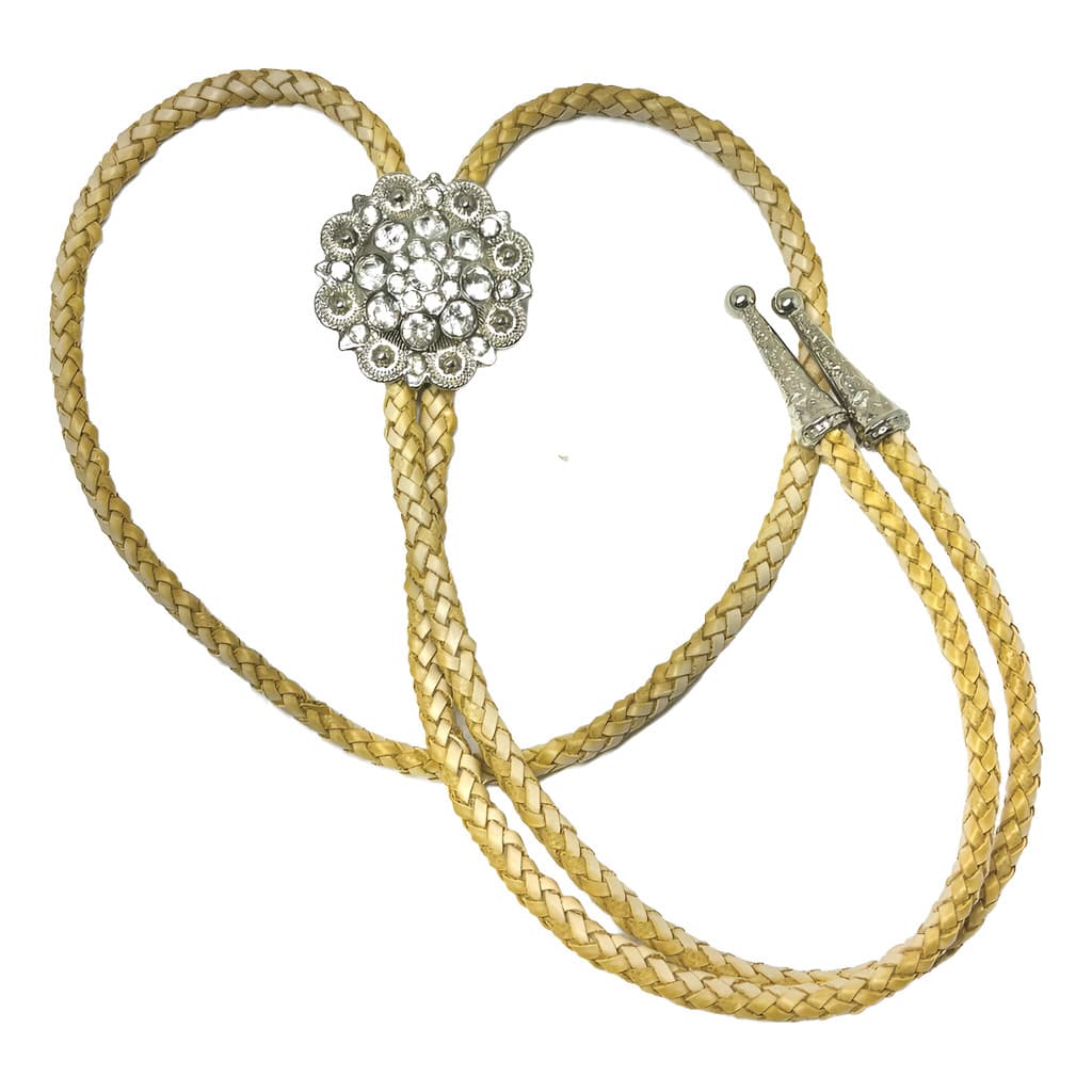 Colar Gravata Feminino Country Flor Baladeiros C/ Strass
