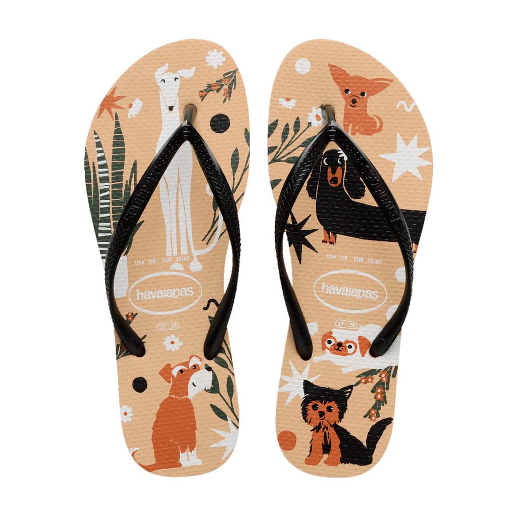 Chinelo de Dedo Slim Pets Feminino Havaianas