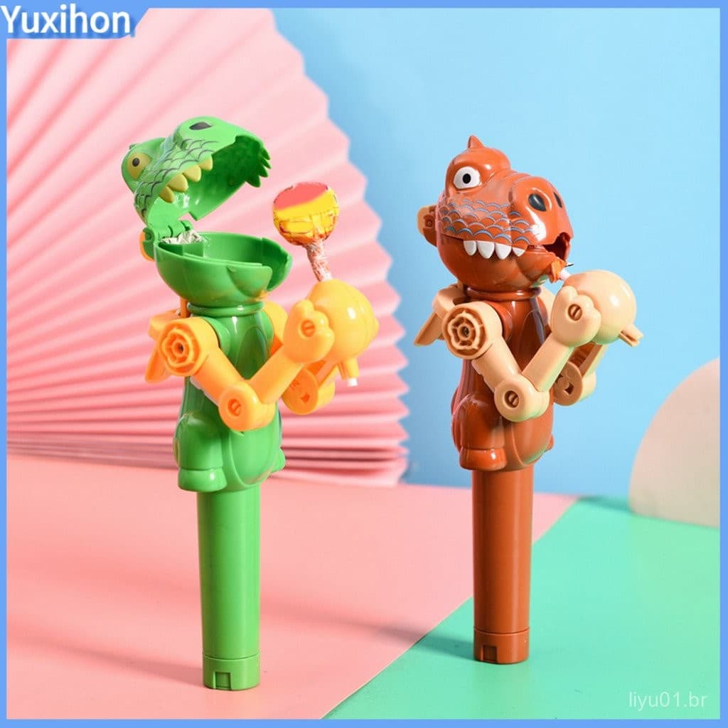 Yuxihon | Favor De Festa Divertido Para Crianças Adorável Dinossauro Pirulito Titular Dos Desenhos Animados Brinquedo De