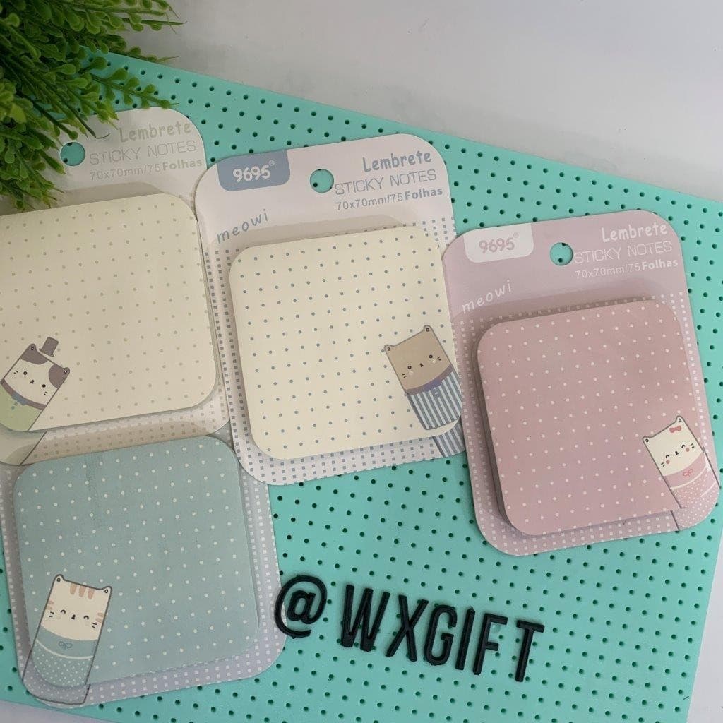 Blocos de Anotação Autoadesivo Dots Gatinhos - Michael Judi / WX Gift