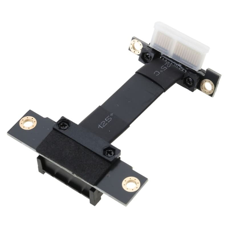 UTAKEE Cabo De Extensão PCIE 3.0 De Alta Velocidade 1X Para PCI-E 1X Adaptador Riser De Ângulo De 90 Graus-5CM De Compri