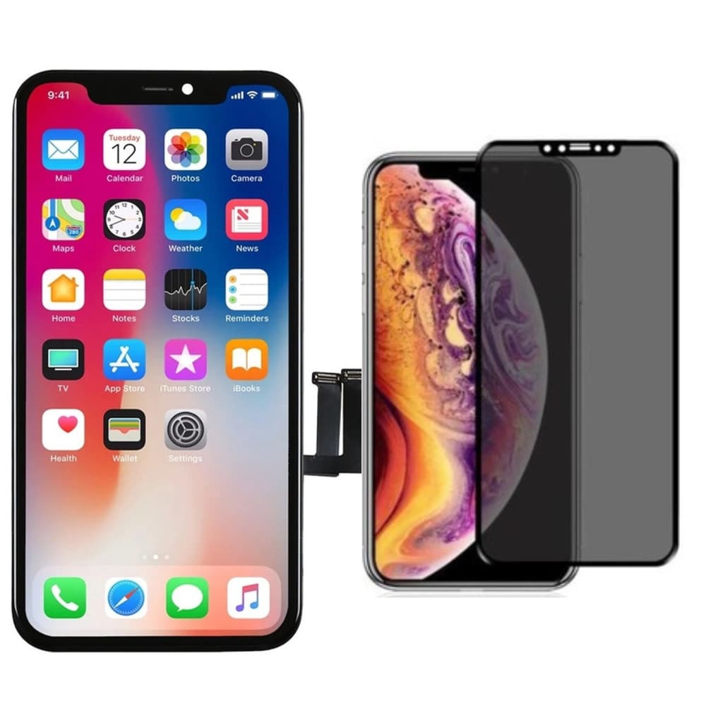 Tela Display Lcd Touch Para Iphone X + Película De Privacidade