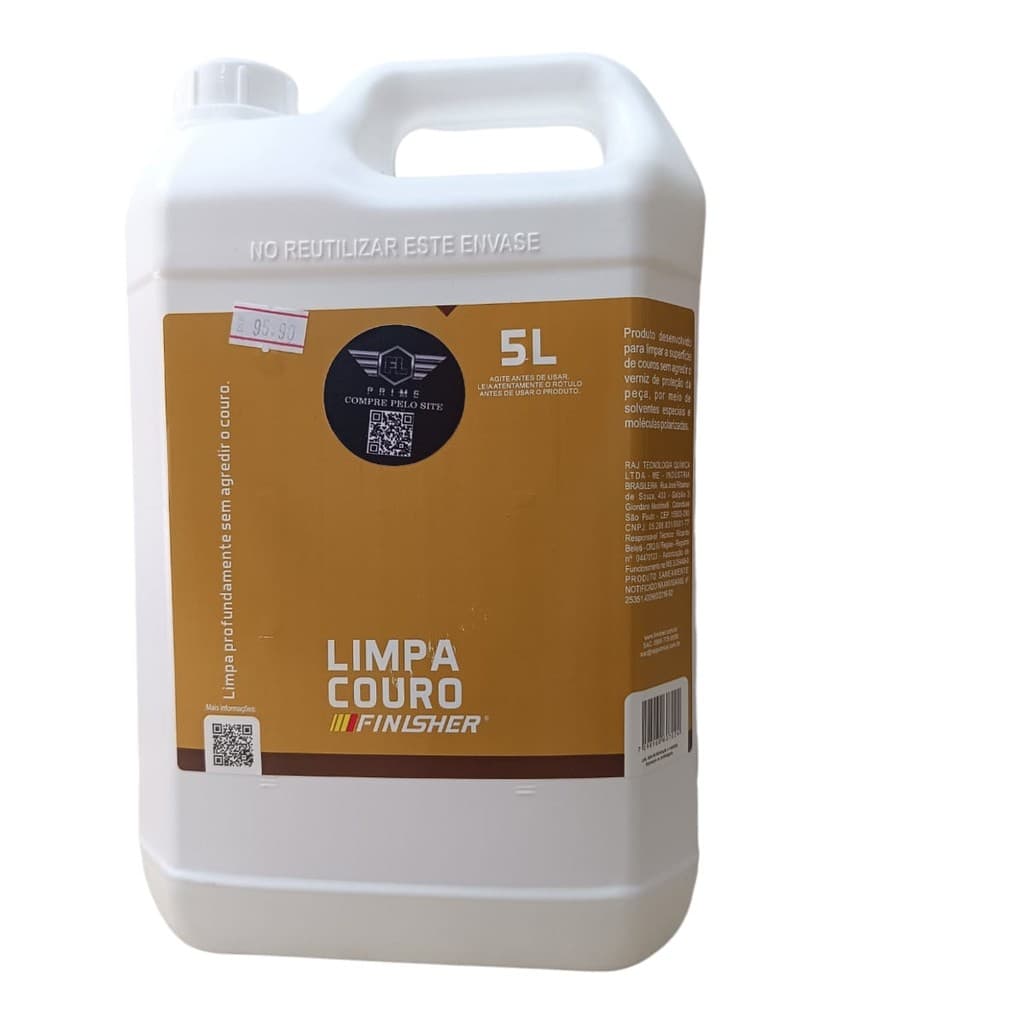 Limpa / Limpador Bancos De Couro Galão 5 Litros - Finisher