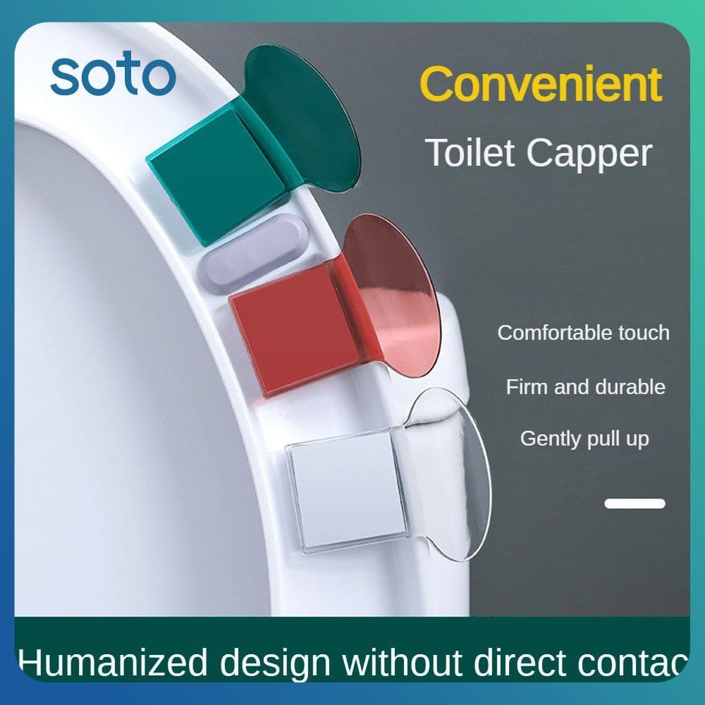 SOTO Tampa De Vaso Sanitário Alça Não Suja Tampa De Vaso Sanitário De Mão Tampa Flip Dispositivo De Elevação Alça De Vaso Sanitário Acessórios Para Banheiro