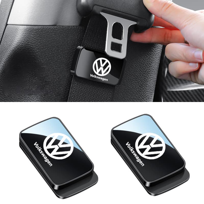 1/2pcs  Volkswagen Âncora do cinto de segurança magnética da atração automotiva com estabilizador polido do espelho, apropriada para Volkswagen VW Polo T-Cross Gol Saveiro Nivus Virtus Taos