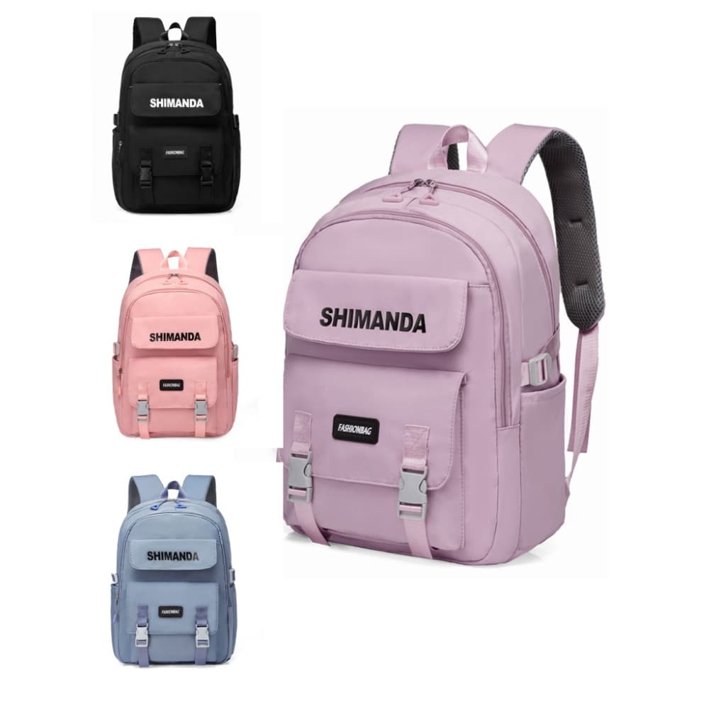 Mochila escolar unissex grande capacidade  impermeável