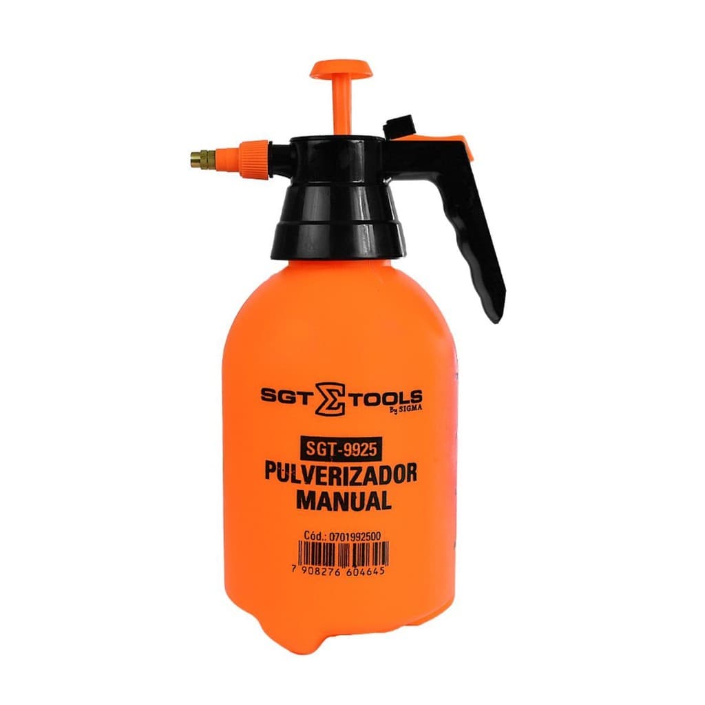 Pulverizador Manual Compressão Prévia Ajustável Laranja SGT9925 2 Litros Sigma Tools