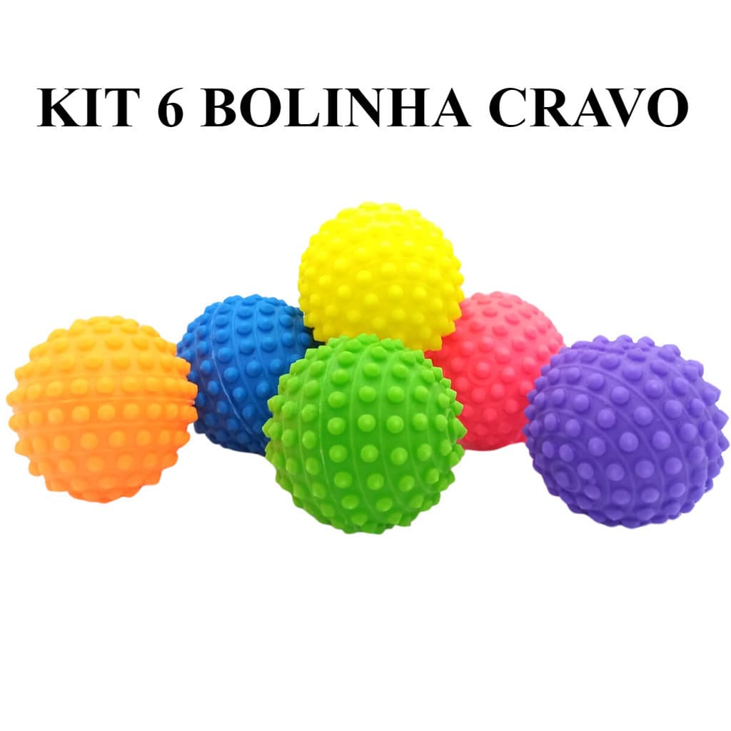 6 Bolinhas Cravo Anti Stress Fisioterapia Massagear Apertar