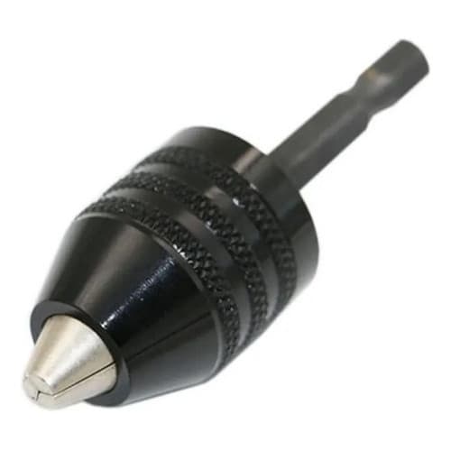 Mini Mandril Abertura de 8mm Adaptador para Parafusadeira e Furadeira Encaixe 1/4 (6mm)