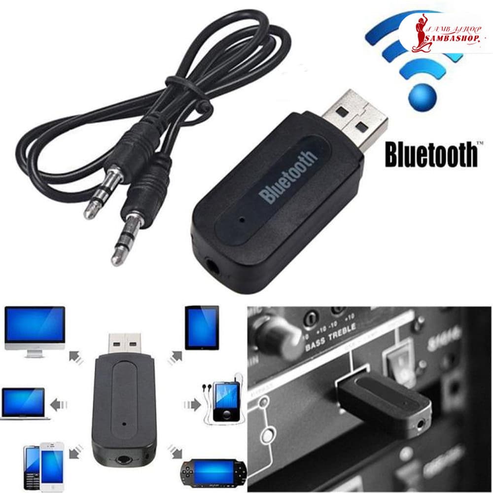 Bluetooth Usb Adaptador Receptor Musica P2 para Som Automotivo USB (3,5mm)