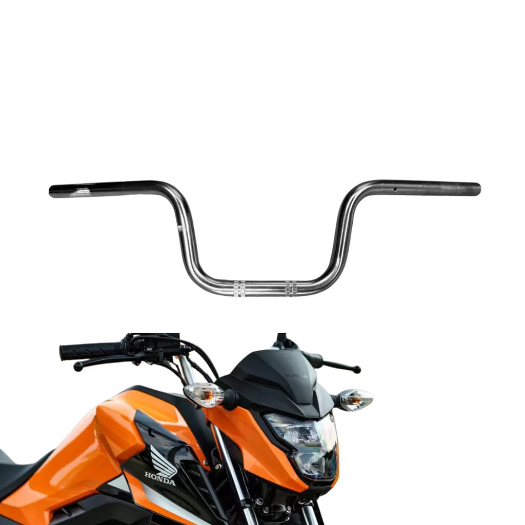 Guidão Titan 160 Fan Start 2025 Superior Texturizado C/ Peso