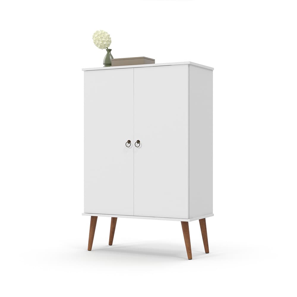 Sapateira Multiuso Com Portas Quarto Closet Retrô Spazio - 3 Cores