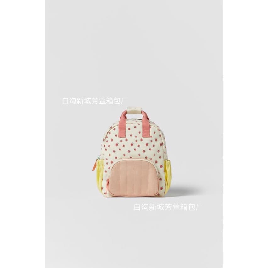 Joint Limited Edition Z New Style Saco infantil infantil Saco escolar Strawberry Print Backpack 1541238 050