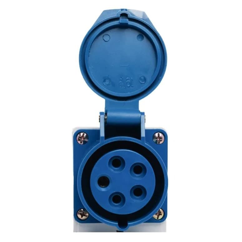 Tomada Industrial Sobrepor 3P+N+T 32A 220V 9H Azul