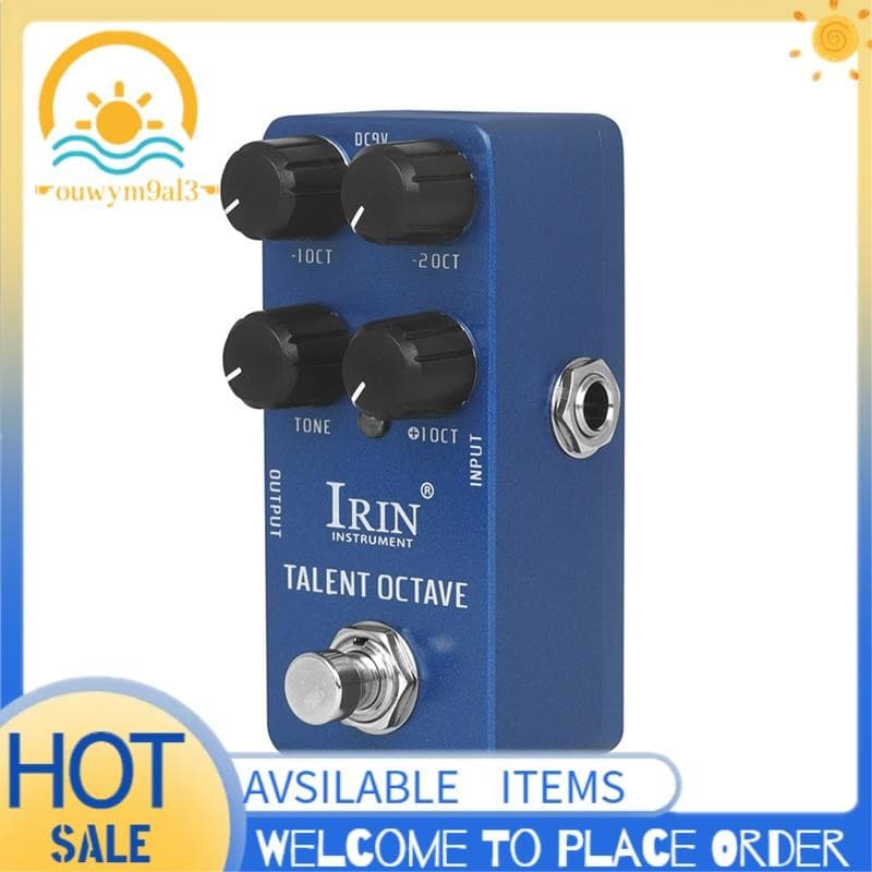 - 19 Talent Oitava Pedal De Efeito De Guitarra 3 Efeitos Sonoros Separados Pedais True Bypass Acessórios