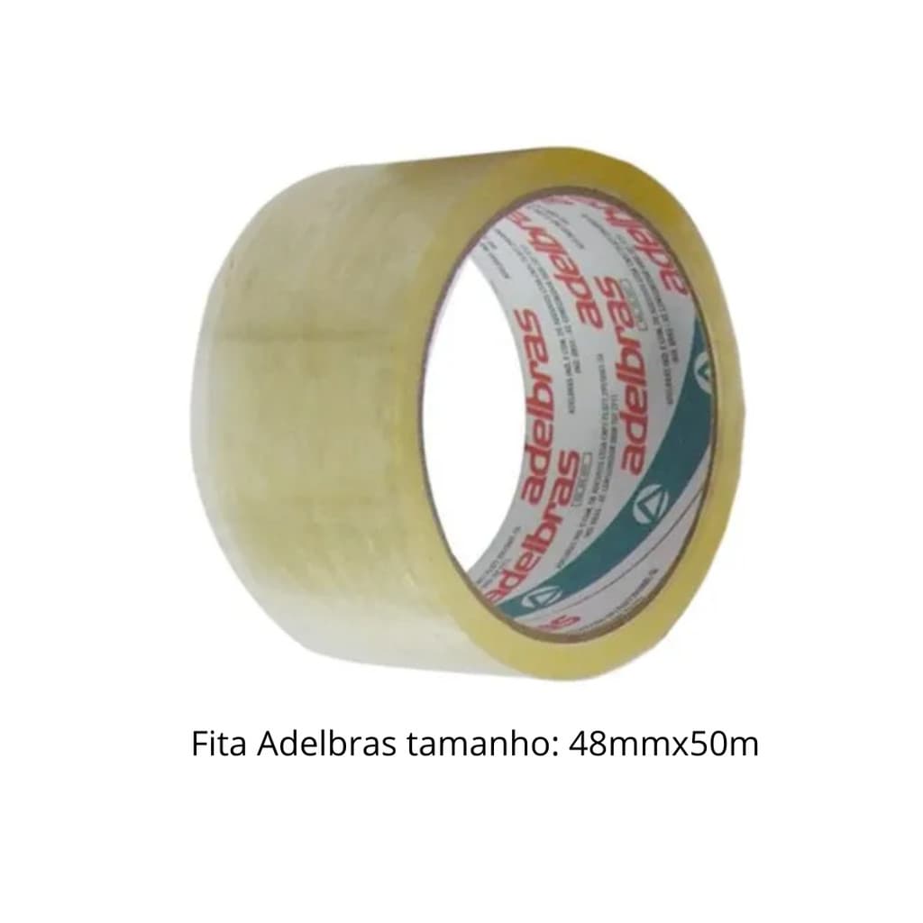 Fita Adesiva ADELBRAS Empacotamento Qualitape 48mmX45m Transparente Un