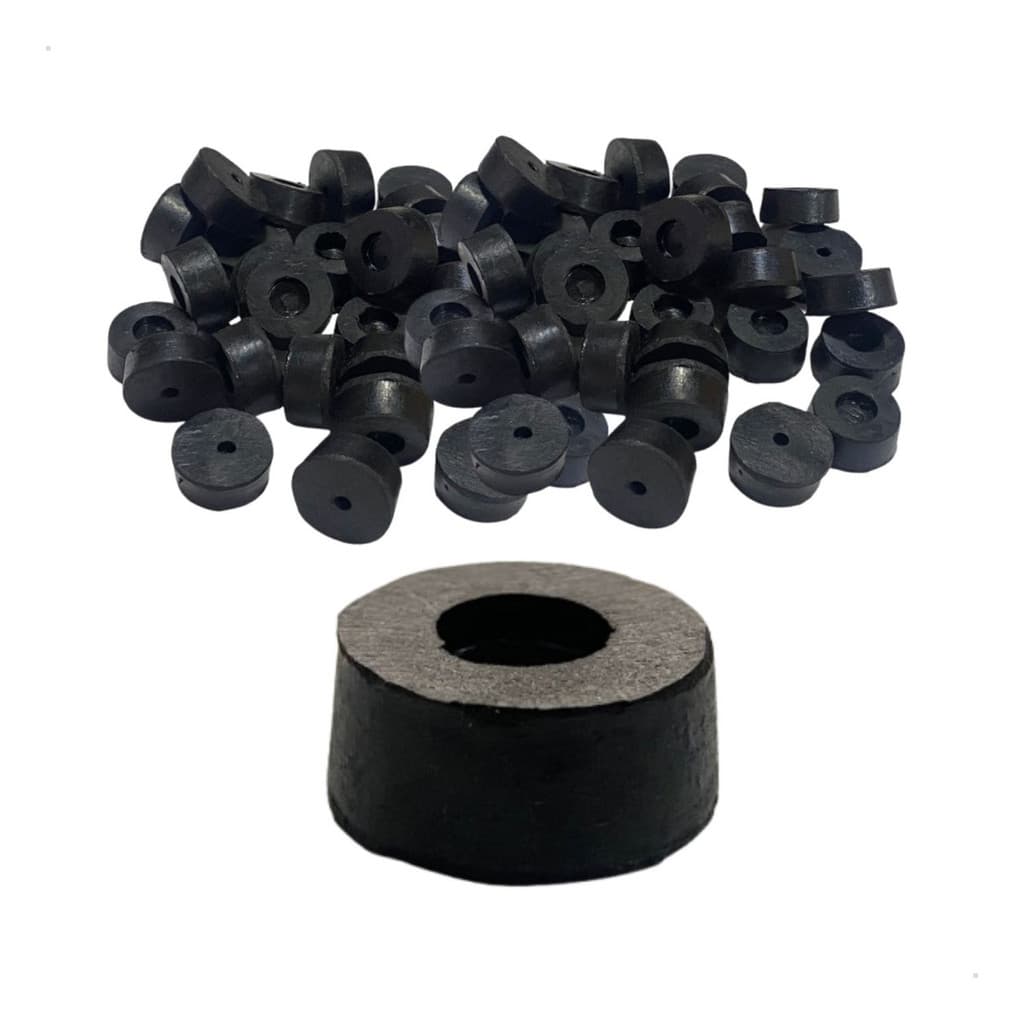 Kit 10 Batentes de Borracha para Portão Basculante Alta Resistência