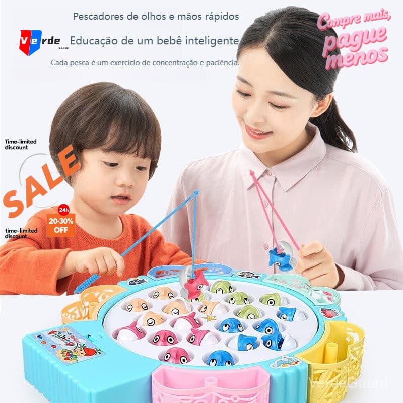 Conjunto de pesca magnética com música |   Adequado para crianças de 2 a 6 anos, brinquedos educativos - presentes para