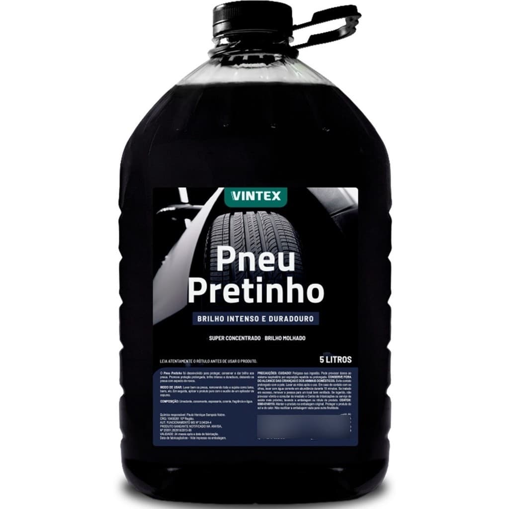 Pneu Pretinho Automotivo Brilha Pneus Carro Moto 5l - Vonixx
