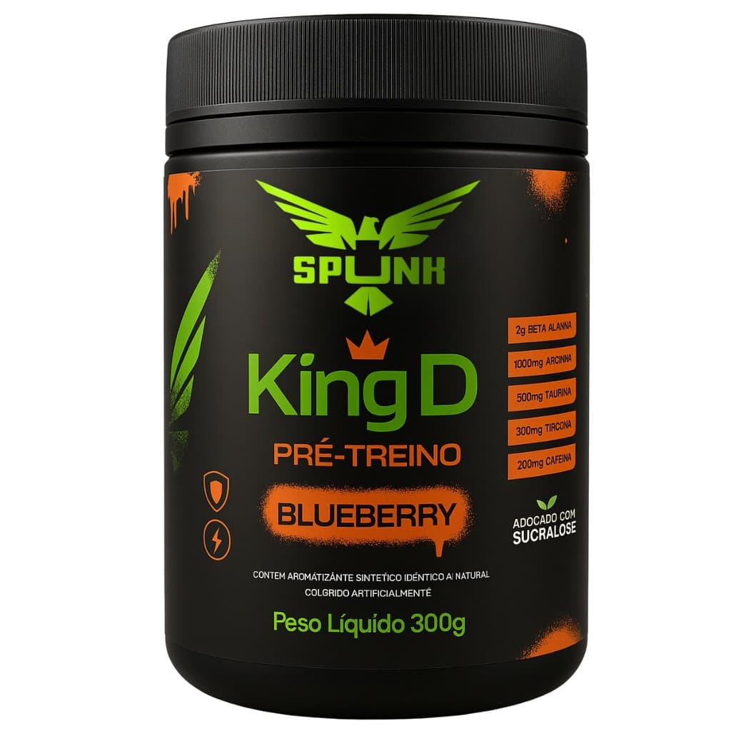 King D Pré treino Spunk Com Beta Alanina Arginina 300g