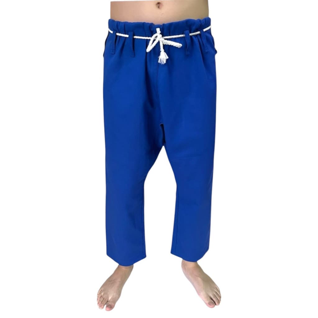 Calça de Kimono Jiu Jitsu Kenshin Sarja 100% Algodão Leve e Resistente A0 A1 A2 A3 A4