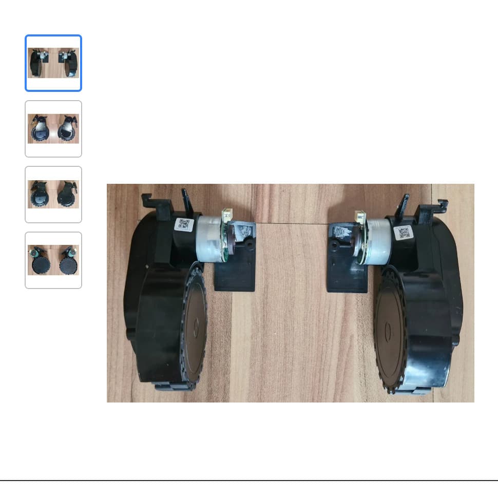 Roda com motor Robô Aspirador Kabum Smart 900 / Liectroux G7 Preto