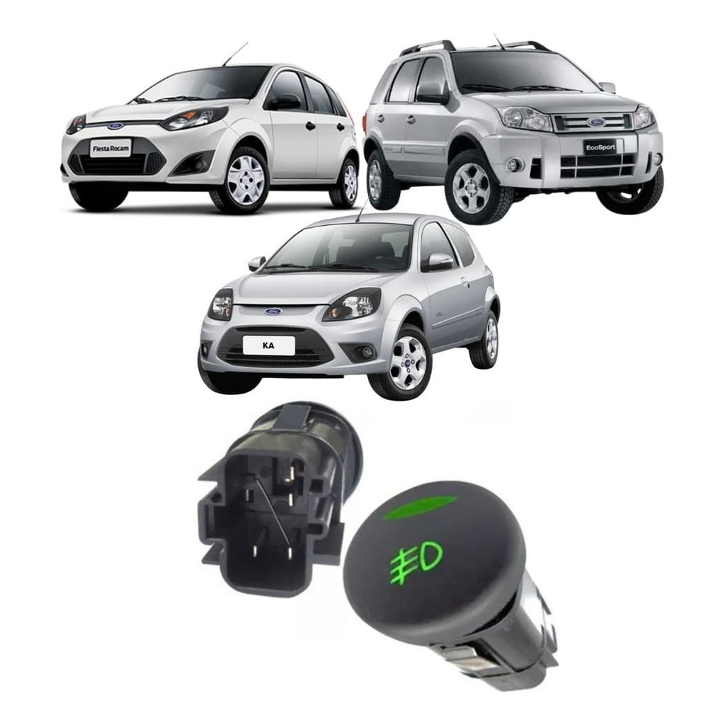 Botão Farol Milha Neblina Fiesta Ka Ecosport Mod Original
