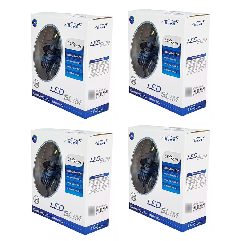 Lâmpada Automotiva Led Slim Ray X 6000k 11000L 12/24v
