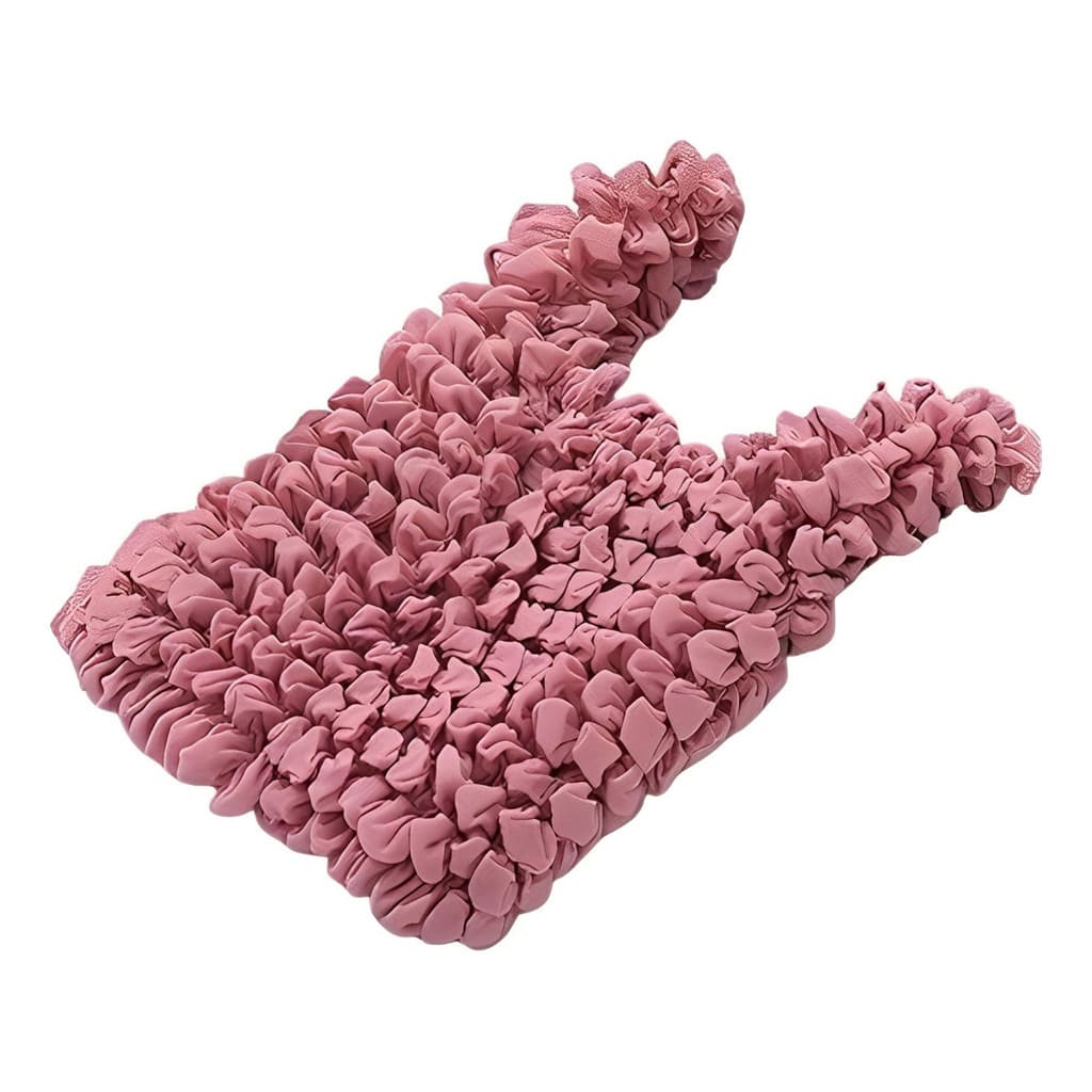 Bolsa Sacola Magica Estica Reutilizavel Grande Rosa Moda