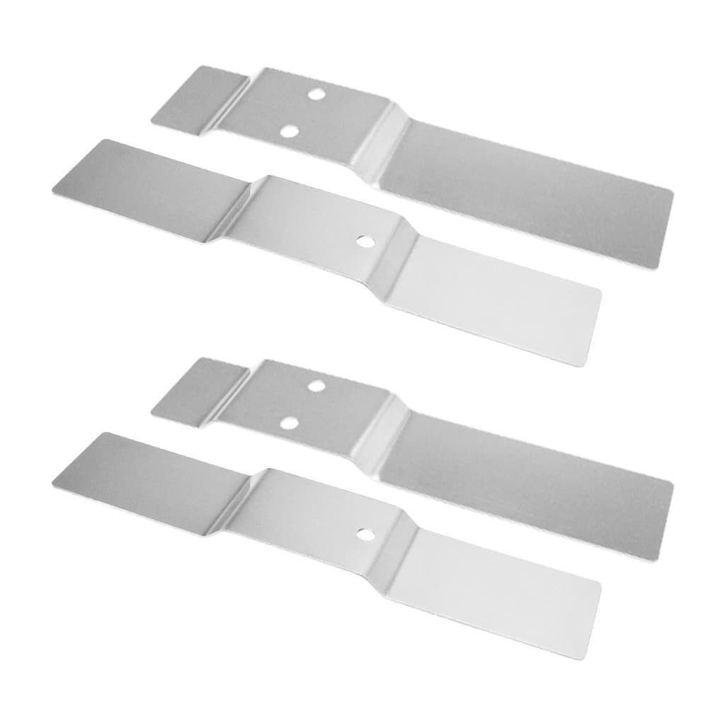 Kit 2 Pares Suporte Fixação Para Buzina Marítima 64cm 74cm 1m Inox Cromado Com Adesivo Sem Furação