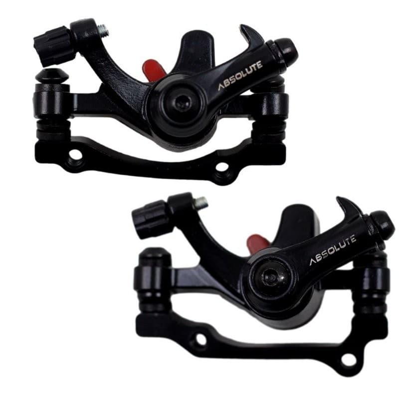 Par de Pinças Absolute Nero DB01 para Freio à Disco Mecânico Bicicletas