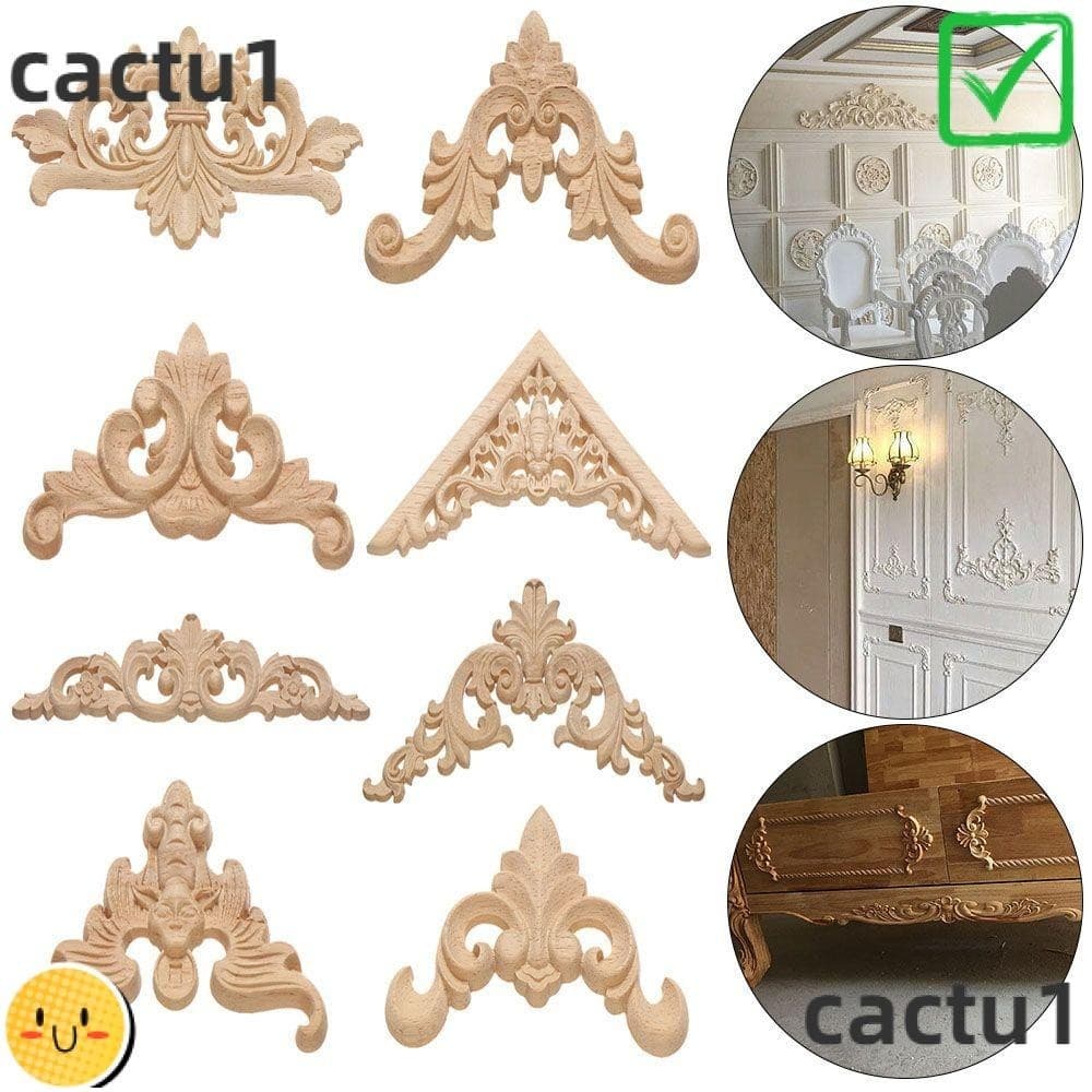 CACTU Decoração De Porta Floral Natural Esculpida Decorativa De Parede Madeira Exclusiva