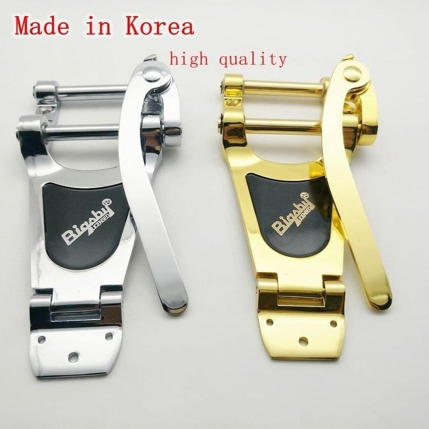 Bigsby B700 Vibrato Ponte Do Sistema Tremolo Peças De Guitarra Elétrica Prata/Ouro Fabricado Na Coréia