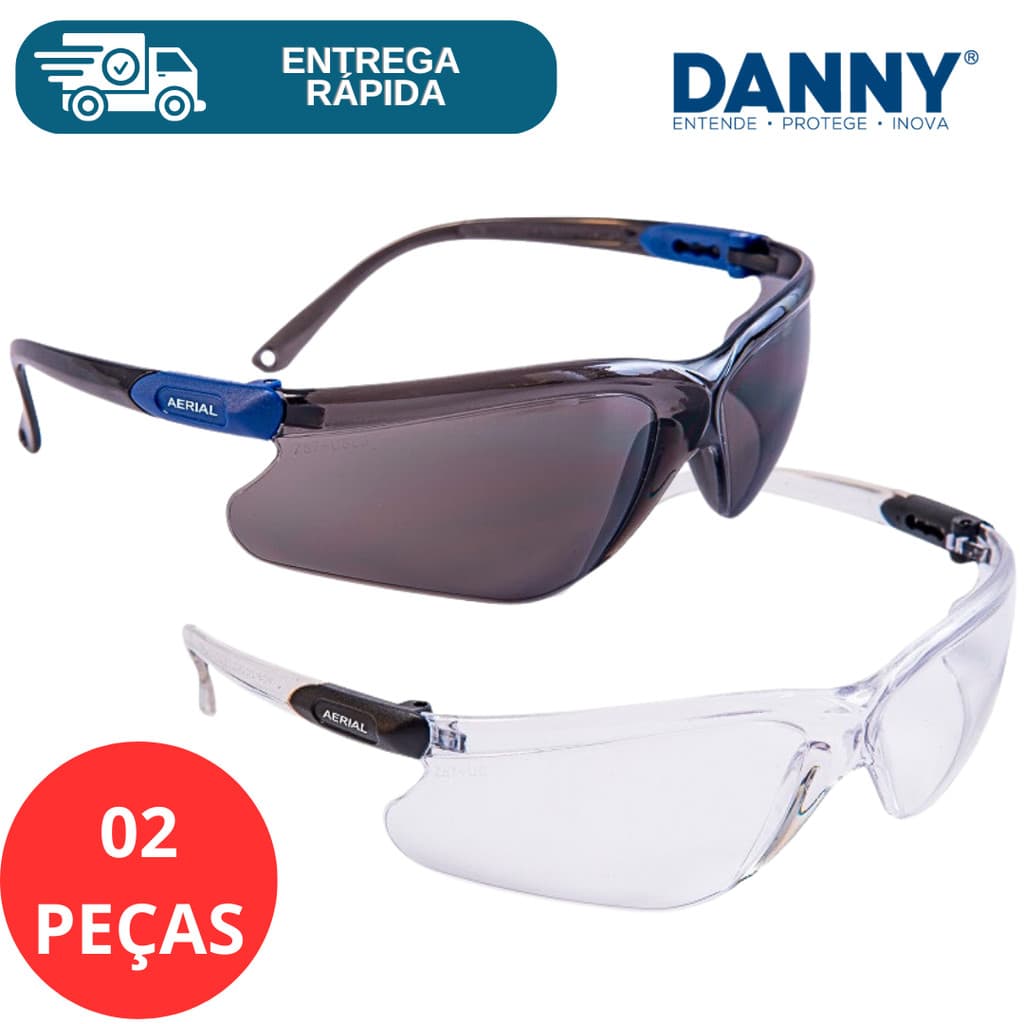 Oculos De Proteção Epi Proteção Aerial Engenheiro Obra CA Segurança Danny Vicsa Antiembaçante