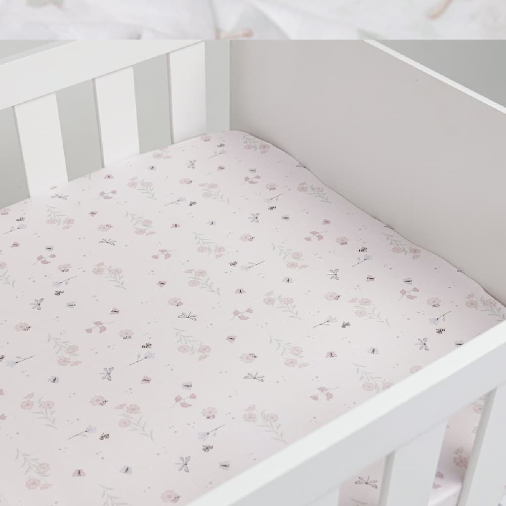Lençol Avulso Com Elástico para Berço Americano Bebê Estampado 100% Algodão Papi