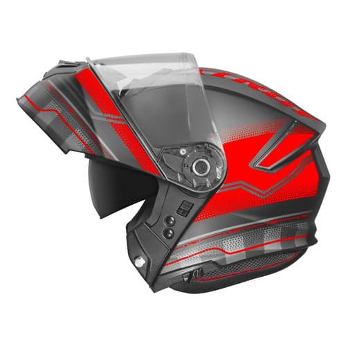 Capacete Escamoteável Xtroy Articulado Robocop Com Óculos Fumê