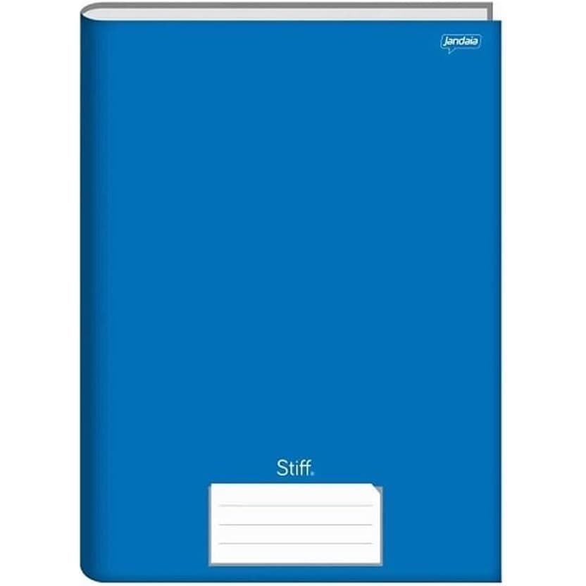 Kit C/ 2 Caderno Brochura 1/4 C. D. 48 Fls. Stiff Azul – Jandaia