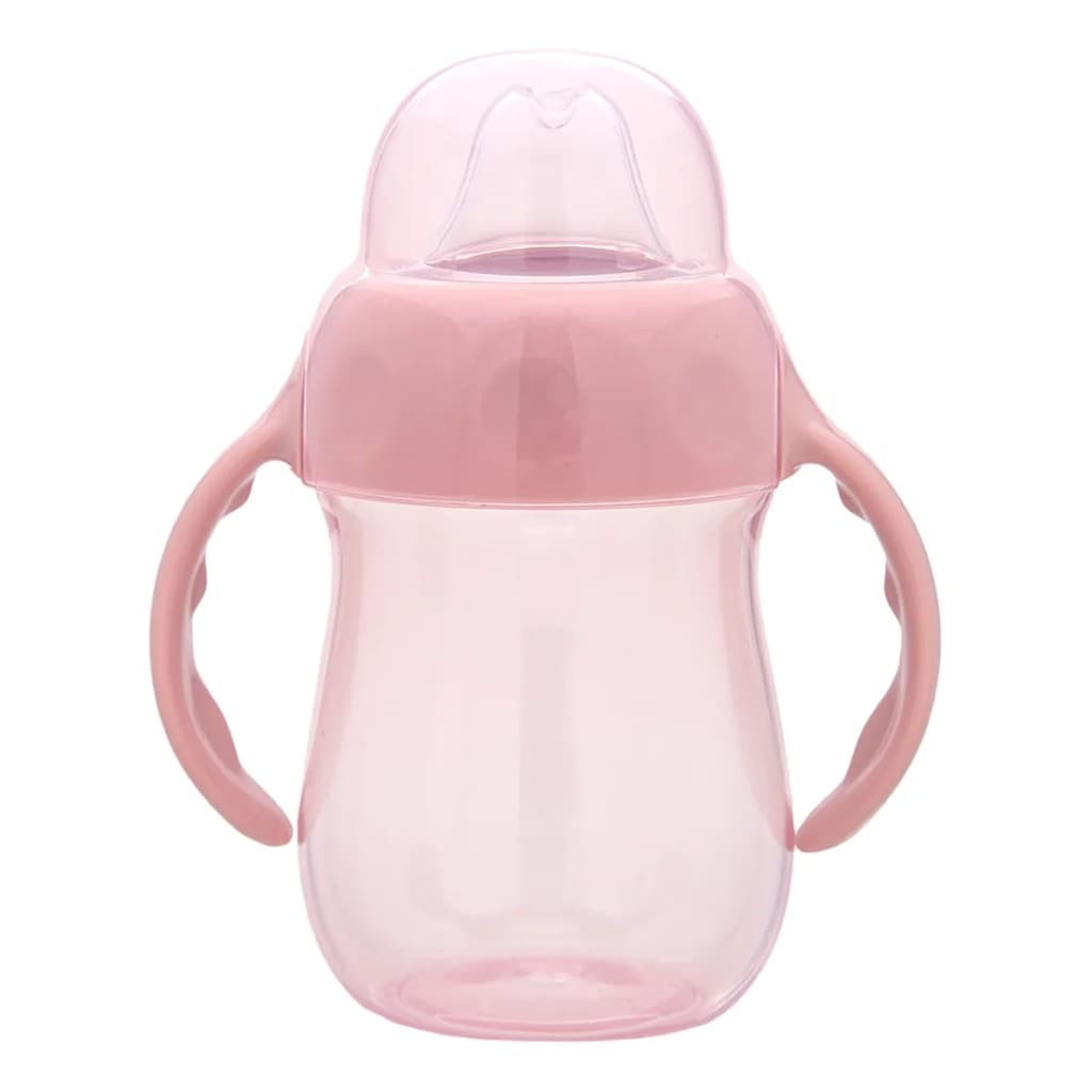 Copo de Treinamento Buba com Alça e Bico de Silicone Rosa 160ml