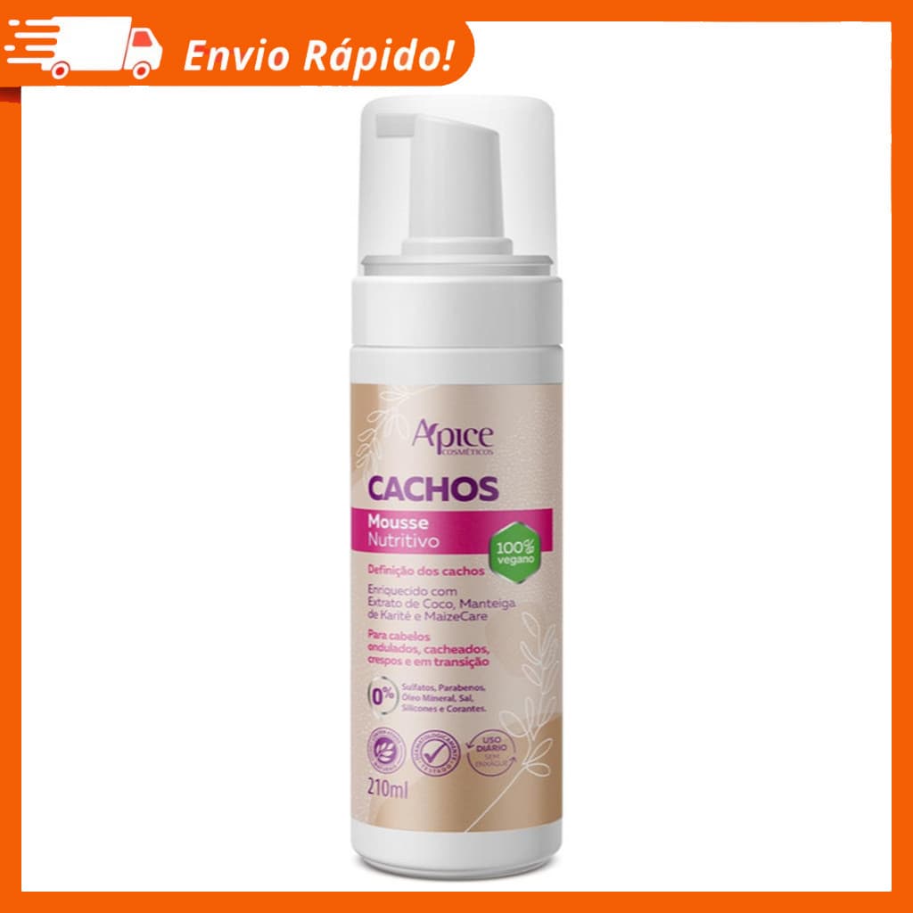 Apice Mousse Nutritivo Low Poo 210ml - Apse