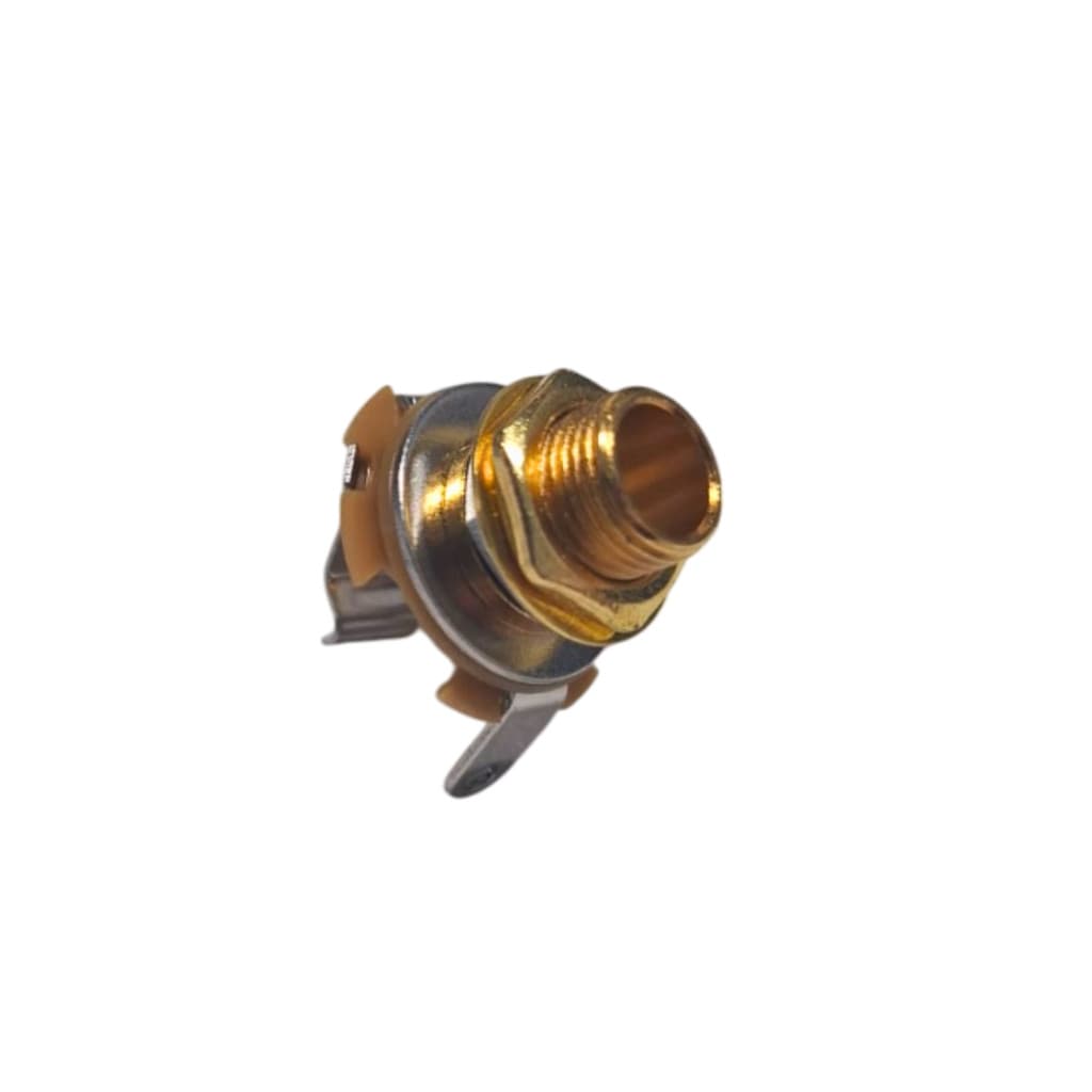 Jack P10 Mono Dourado Dm Para Guitarra Violão E Contra Baixo