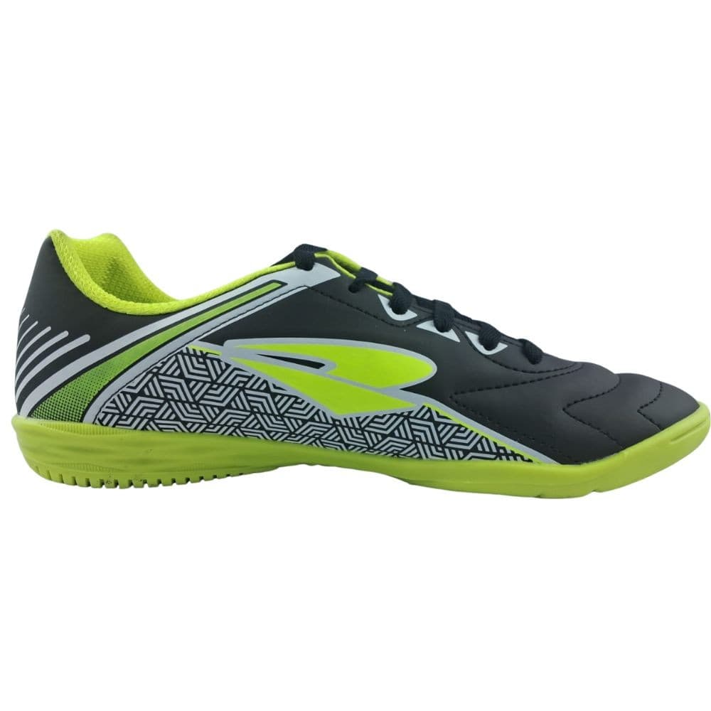 Chuteira Tênis Futsal Dray 306 Preto Branco Limão + Meião Kanxa Preto Original Infantil Adulto