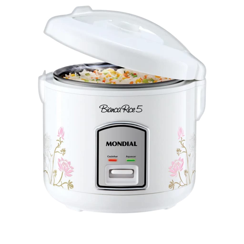Panela De Arroz Branca Rice 5, Mondial, Branco, 400W, 127V - NPE-05-5X