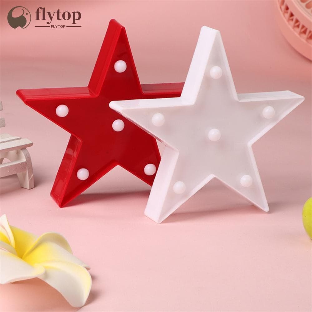 FLYTOP Pequena Estrela Em Forma De LED Lâmpada De Mesa Luz Decoração Do Quarto Miúdo Da Noite Decorações A8N4