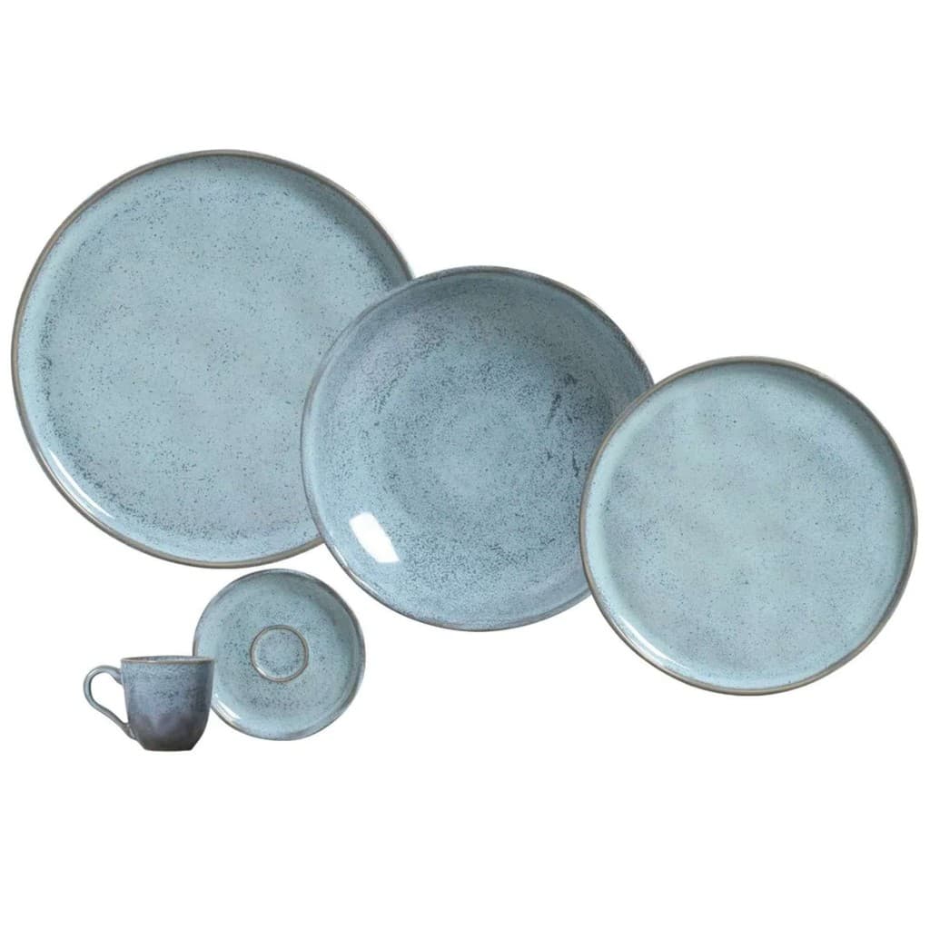 Aparelho de Jantar com 30 Peças Stoneware Bio Breeze - Porto Brasil