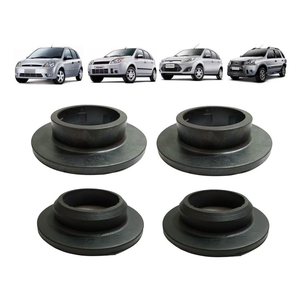 Kit Calço Inferior E Sup. Assento Mola Traseira Fiesta Ecosport